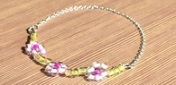 Beaded Flower Bracelet