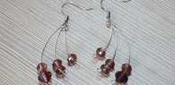 Fashion Earrings with Memory Wire and Beads