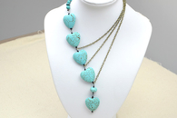 DIY Beaded Chain Necklace 