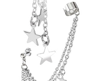 Dangle Ear cuff with Stars 