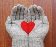 Heart gloves