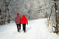 Couple in the snow