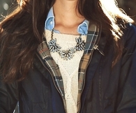 Silvery bauble necklace