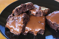 Fudge dipped brownies
