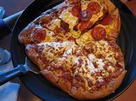 Heart shaped pizza