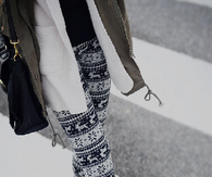 Black and white leggings