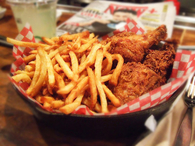 Chicken and fries