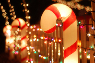 Candy Cane Christmas Fence Decoration