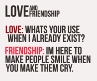 Love and friendship