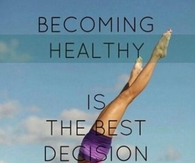 Becoming healthy