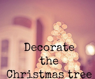 Decorated the christmas tree