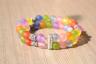 Beaded Bangle out of Colorful Beads