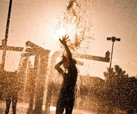 Dancing in the water
