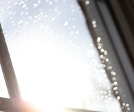 Wet window glare