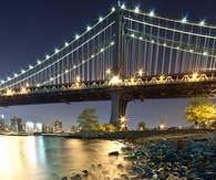 Lights of the Brooklyn bridge