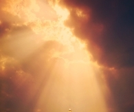 Glowing sky