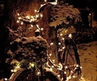 Lit up bicycle