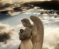 Angel in the clouds