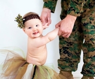 Camo baby and daddy