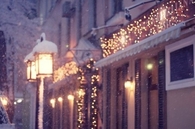 Glittery Christmas lights
