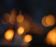 Candles and bokeh