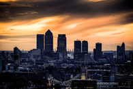 City sunset