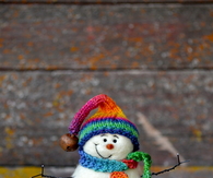 Colorful snowman