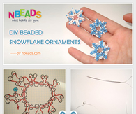 DIY Beaded Snowflake Ornaments