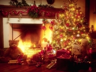 Glowing christmas tree