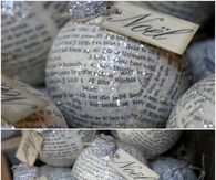 Paper made christmas ornaments