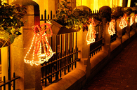 Bell christmas light decorations