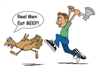 Real men eat beef