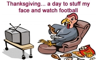A day to stuff my face and watch football