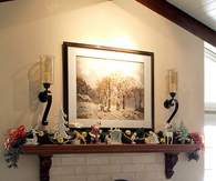 Christmas fireplace
