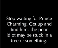stop waiting for prince charming