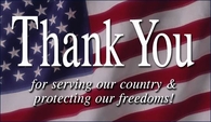 Thank You for serving our country