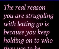 letting go