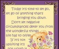 today its time to let go