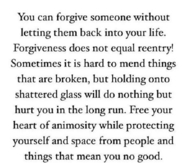 forgiveness
