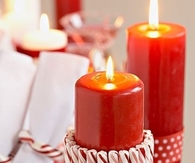 Candy Cane Candles