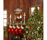 Christmas cabin decor