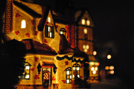 Glowing house