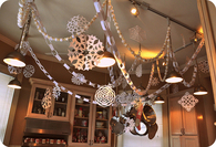 Paper winter garland