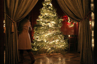 Glowing christmas tree