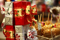 Christmas stacked packages