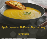 Apple Cinnamon Butternut Squash Soup