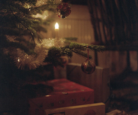 Candle light christmas tree