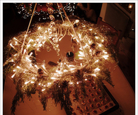 Wreath lights