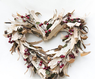 Heart cherry wreath