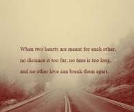 When two hearts are meant for each other